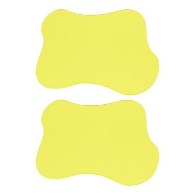 Unique Bargains High Transparency Irregular Design Smooth Surface Coasters