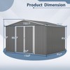 CAVINAS Outdoor Storage Shed with Lockable Doors Weatherproof Garden Shed for Garden, Lawn - 3 of 4