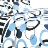 Slickblue Luxury Blue Bedding, 6-Piece Combo with Duvet Cover & Shams, Comforter Set, Twin Size, Blue - 3 of 3