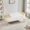 TiramisuBest Grey Storage Ottoman Bench 55.12 in, Chenille Tufted Bed Bench with Hidden Storage - 4 of 4