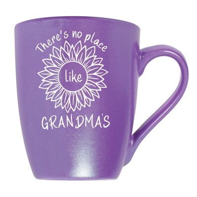Elanze Designs There'S No Place Like Grandma'S Passion Purple 10 ounce New Bone China Coffee Cup Mug