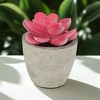 Unique Bargains Artificial Plants Plastic Pink 2.36"x2.36"x2.76" 1 Pcs - 2 of 4
