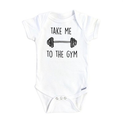 Gym Take Me Onesie® Baby Boy Girl Clothes Infant Bodysuit Funny Cute Newborn GS1