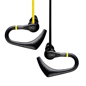 Veho VEP-005-ZS2 Water Resistant Sports Earphones with Ear Hooks and Flex Anti-Tangle Cable  Yellow/Black - 1 of 4