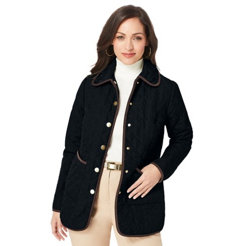 Jessica London Women's Plus Size Snap-front Quilted Coat : Target