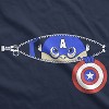 Maternity Peeking Captain Baby Funny Pregnancy Announcement Pregnant T shirt - Crazy Dog Maternity T Shirt - 3 of 4
