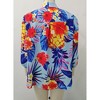 Nlife Women Pineapple Printed Lapel Collar Half Sleeves Buttons Down Blouse Shirt - 2 of 3