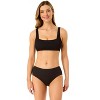Anne Cole Women's Live In Color Textured Classic Square Neck Bralette Bikini Swim Top - 3 of 4