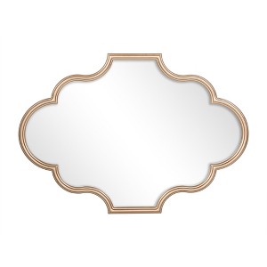 LNC Quatrefoil Gold Framed Wall Mirror,27"Wx 35.4"H/39.4"W x 27.4"H - 1 of 4