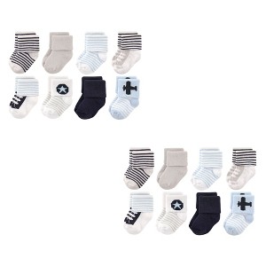 Luvable Friends Infant Boys Newborn and Baby Terry Socks, Airplane 16-Piece - 1 of 2