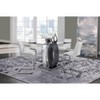NicBex Dining Table Modern Transparent Tempered Glass Dining Room Table with MDF Base for Dining Room - 3 of 4