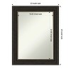 Amanti Art Accent Bronze Petite Bevel Bathroom Wall Mirror 29 x 23 in. - 4 of 4