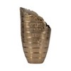 Metal Aluminum Decorative Vase with Textured Design and Contemporary Sculptural Form -  Decorative Accent for Living Room, Bedroom, and Office Decor - 2 of 4