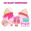 Yummiland Beauty Bag Playset Lip Gloss Doll - Ice Cream Bag Includes Bianca Bubbglegum, Nail Polish + Nail Stickers, Manicure - 4 of 4