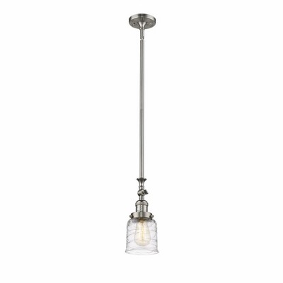 Bell - 1 Light Stem Hung Tiltable Mini Pendant In Industrial Style-14 Inches Tall and 5 Inches Wide