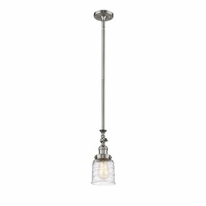 Bell - 1 Light Stem Hung Tiltable Mini Pendant In Industrial Style-14 Inches Tall and 5 Inches Wide - 1 of 1
