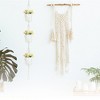 Unique Bargains Macrame Plant Hanger Woven Cotton Indoor Outdoor Decorative - 2 of 4
