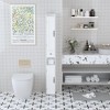 ORRD 67.5" Tall White Bathroom Storage Cabinet with Adjustable Shelves, Slim 2-Door Freestanding Organizer with Open Compartments for Small Spaces - 2 of 4
