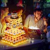 Wikineon 4 Tier Cupcake Stand Acrylic Tower Display with LED Light Premium Holder Dessert Tree Tower for Birthday Cady Bar D¨¦cor Weddings - 2 of 4