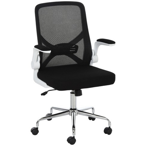 Black Leather High Back Folding Home Office Desk Task Chair Fits Under Your Desk 