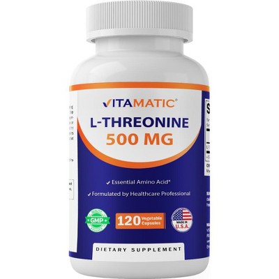 L-Threonine 500 mg - 120 Vegetable Capsules