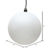 Vickerman White Ball Ornament - 2 of 4