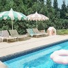 MINNIDIP Round Scalloped Market Patio Umbrella - Topiary - 2 of 4