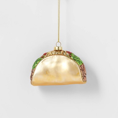 Taco Glass Christmas Tree Ornament - Wondershop™