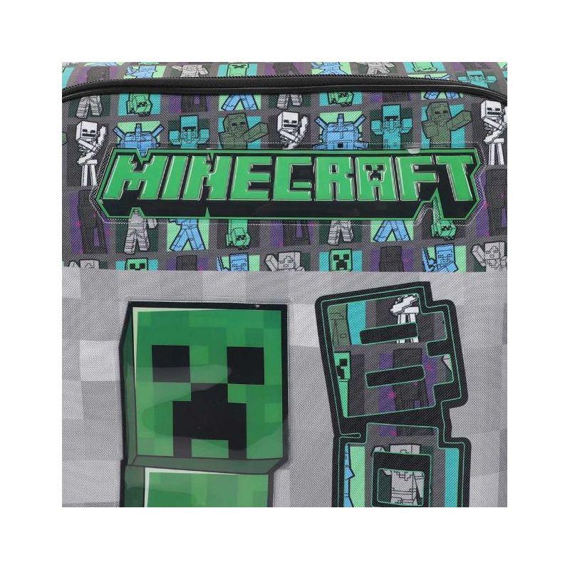 Minecraft Creeper Youth 18" Soft Sided Roller Carry-On Travel Suitcase, 4 of 7