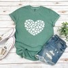 Simply Sage Market Women's Shamrock Heart Short Sleeve Garment Dyed Tee - 3 of 4