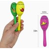 4E's Novelty 16 Pcs Mini Maracas - 5" Wooden Maracas for Kids & Adults, Party Favors & Music Instruments - 2 of 4