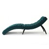 Vynxaria Velvet Chaise Lounge ¨C Elegant Comfort for Your Relaxation Nook - 4 of 4