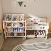 VYNXARIA Kids Toy Storage Organizer with 2-Tier Bookshelf and 12 Bins, Pink, Perfect for Playroom and Classroom - 3 of 4