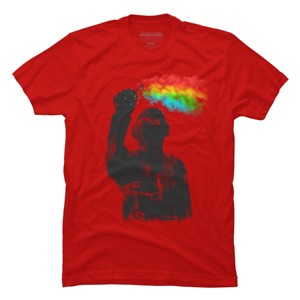Men's Design By Humans Rainbow Ops By gloopz T-Shirt - 1 of 4