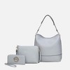 MKF Collection Wren Women’s Vegan Leather Hobo with Pouch and Wristlet Wallet by Mia K- 3 pieces - 2 of 4