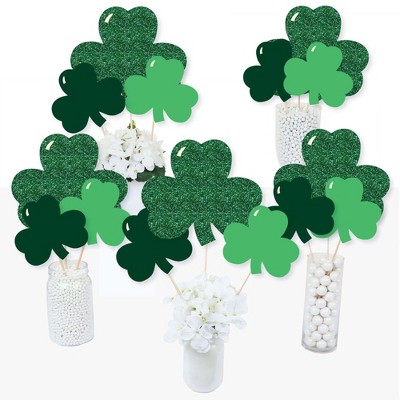 Big Dot of Happiness St. Patrick's Day - Saint Patty's Day Party Centerpiece Sticks - Table Toppers - Set of 15