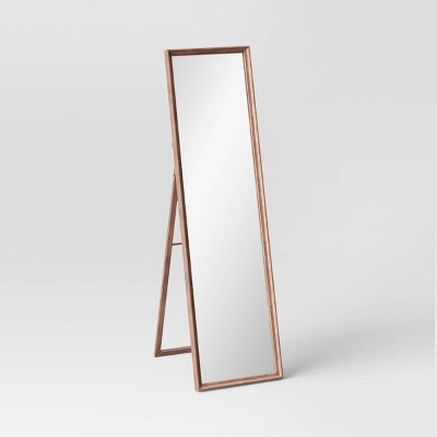 18&#34; x 65&#34; Easel Mirror Classic Wood Collection Mid-Tone Brown - Threshold&#8482;