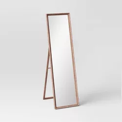 18" x 65" Easel Mirror Classic Wood Collection Mid-Tone Brown - Threshold™