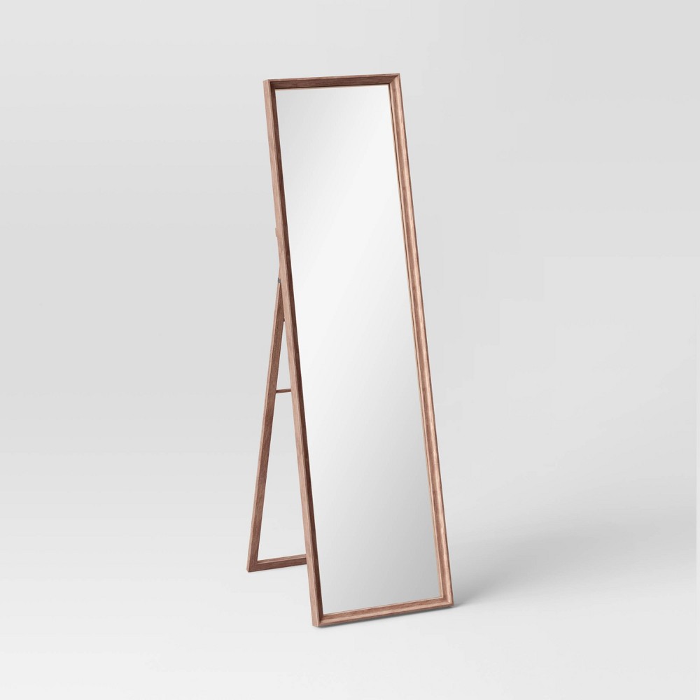 18" x 65" Easel Mirror Classic Wood Collection Mid-Tone Brown - Threshold™