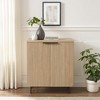 Modern Scandi Fluted-Door Storage Console ¨C Coastal Oak - 4 of 4