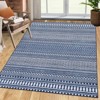 TROPOW Washable Area Rugs, Vintage Oriental Rug, Low Pile Stain Resistant Carpet with Non-Slip Backing, Stain Resistance Rug for Bedroom Dining Room - 2 of 4