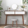 Grungis Console Table with 2 Carved Panel Drawers,Entryway Table with Storage Space and Wood Legs,Console Table for Living Room - 2 of 4