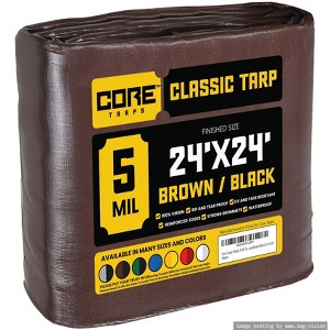 Core Tarps Heavy Duty 5 Mil Tarp Cover, UV Resistant, Rip Proof for Roof, Camping, Patio, Pool, Boat - 1 of 4