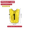 Unique Bargains Team Sports Reversible Numbered Soccer Training Vest 6 Pcs - 2 of 4