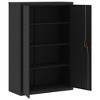 vidaXL File Cabinet Black 35.4 in.x15.7 in.x55.1 in. Steel - 4 of 4