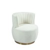 CAVINAS 360° Swivel Barrel Chair,Velvet Accent Armchair with Wrapped Back for Living Room,Bedroom,Waiting Room - 2 of 4