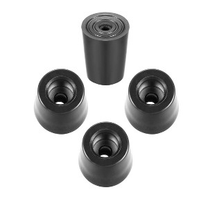 Unique Bargains Rubber Durable Anti-Slip Furniture Feet Bumpers Pads 4 Pcs - 1 of 4