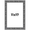 PosterPalooza | Distressed Black Picture Frame - UV Acrylic, Foam Board Backing, Hanging Hardware - 2 of 4