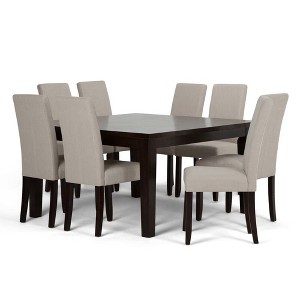 Normandy Solid Hardwood 9pc Dining Set Natural - Wyndenhall