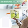 Unique Bargains Sublimation Aluminum Yard Garden DIY White Blank Metal Signs - 2 of 4